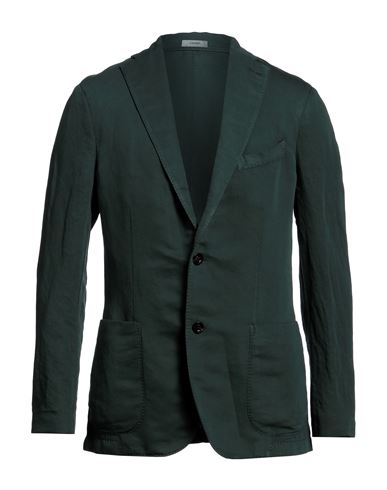 Shop Boglioli Man Blazer Green Size 40 Cotton, Linen