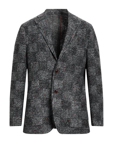 Angelo Nardelli Man Blazer Lead Size 40 Acrylic, Virgin Wool, Polyester In Grey