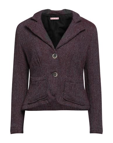 Roda Woman Suit Jacket Mauve Size 4 Wool In Purple