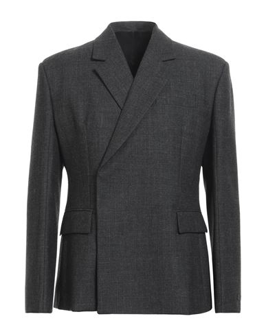 Prada Man Suit Jacket Steel Grey Size 44 Virgin Wool