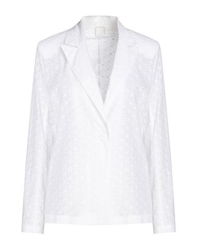 8 By Yoox San Gallo Cotton Blazer Woman Suit Jacket White Size 12 Cotton