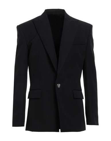 Balmain Man Suit Jacket Black Size 42 Wool