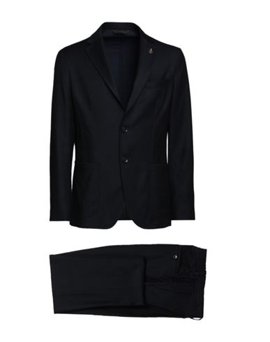 Paoloni Man Suit Midnight Blue Size 42 Virgin Wool