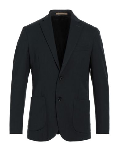 Cruna Man Blazer Lead Size 40 Polyester, Virgin Wool, Elastane In Grey