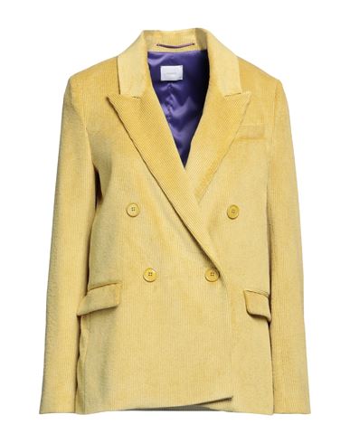 Merci .., Woman Blazer Mustard Size 8 Polyester, Nylon, Elastane In Yellow