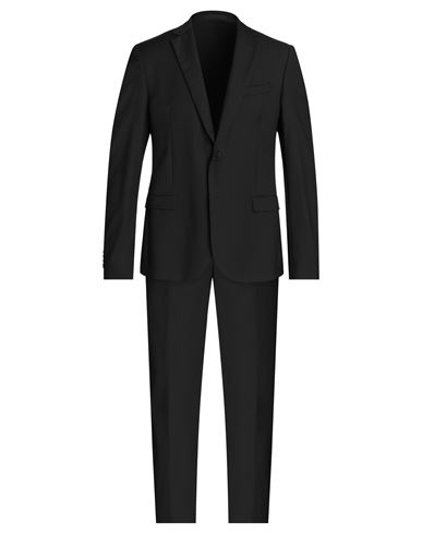 MANUEL RITZ MANUEL RITZ MAN SUIT BLACK SIZE 42 POLYESTER, WOOL, ELASTANE