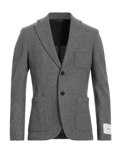 Paoloni Man Blazer Grey Size 44 Virgin Wool, Polyamide