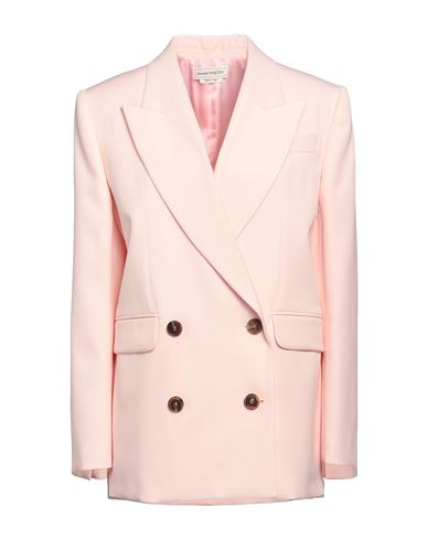 Alexander Mcqueen Woman Suit Jacket Light Pink Size 6 Wool