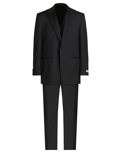 Shop Canali Man Suit Black Size 40 Wool