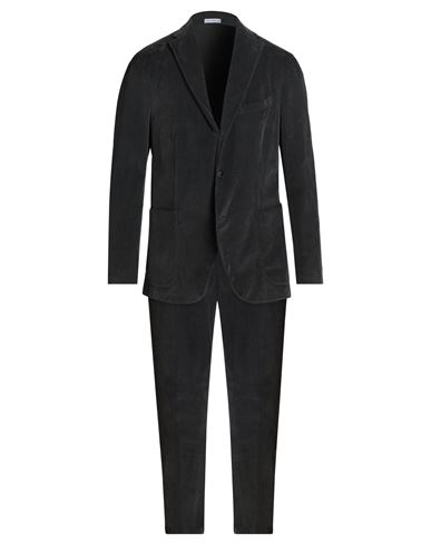 Boglioli Man Suit Steel Grey Size 44 Cotton, Elastane