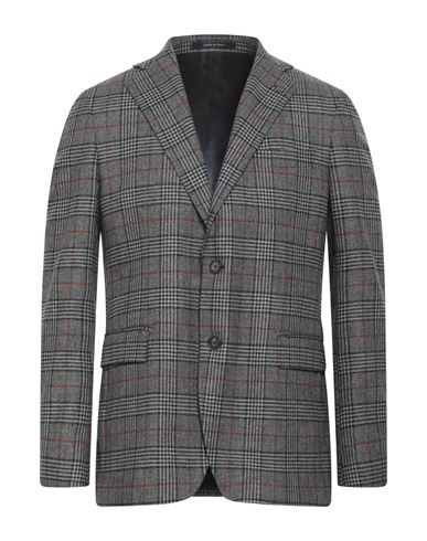 Angelo Nardelli Man Blazer Grey Size 40 Virgin Wool, Silk, Cashmere