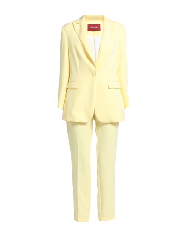 Marta Marzotto Woman Suit Yellow Size 12 Polyester, Elastane