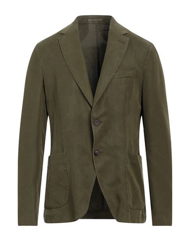 Pal Zileri Man Suit Jacket Military Green Size 42 Lyocell