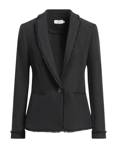 Lili Sidonio By Molly Bracken Woman Suit Jacket Black Size S Polyester, Viscose, Elastane