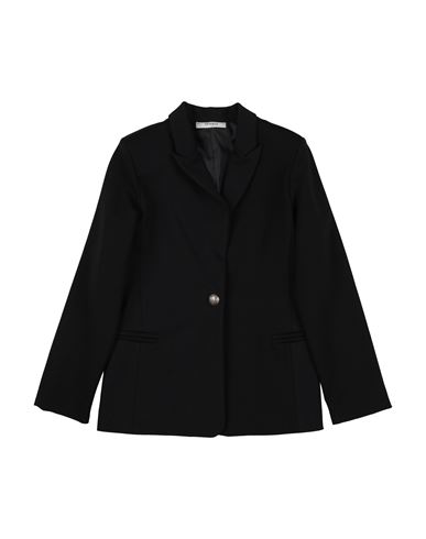 Vicolo Toddler Girl Blazer Black Size 6 Viscose, Polyamide, Elastane In Black