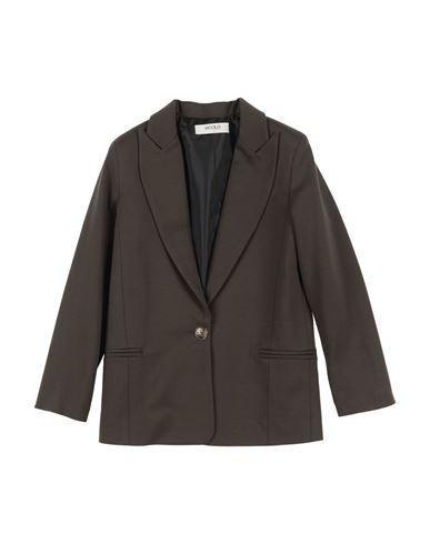 Vicolo Toddler Girl Blazer Dark Green Size 6 Viscose, Polyamide, Elastane In Green