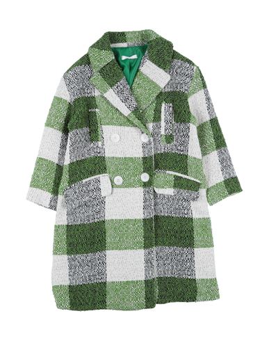 L:ú L:ú By Miss Grant Babies'  Toddler Girl Coat Military Green Size 6 Cotton, Acrylic, Polyester, Merino Woo