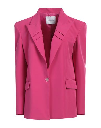 Gaelle Paris Gaëlle Paris Woman Blazer Fuchsia Size 4 Polyester, Elastane In Pink