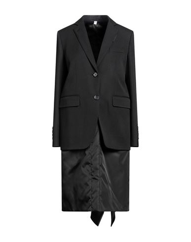 Burberry Woman Suit Jacket Black Size 10 Virgin Wool