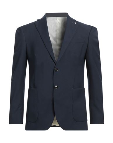Liu •jo Man Man Blazer Navy Blue Size 36 Polyester, Viscose, Elastane