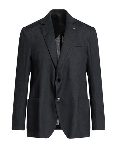 Liu •jo Man Man Blazer Midnight Blue Size 44 Linen