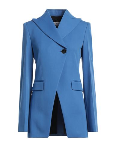 Jw Anderson Woman Blazer Azure Size 0 Wool, Elastane In Blue