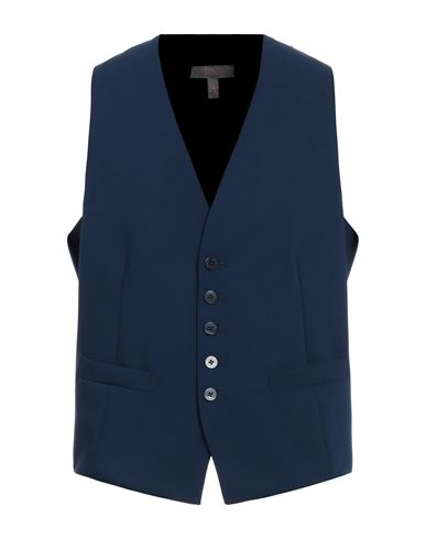 Asfalto Man Tailored Vest Navy Blue Size 40 Polyester, Viscose, Elastane
