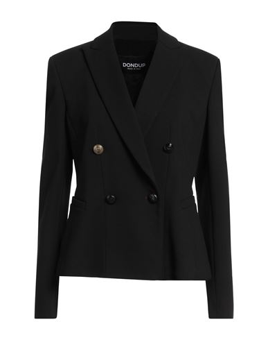 Dondup Woman Blazer Black Size 8 Viscose, Polyamide, Elastane