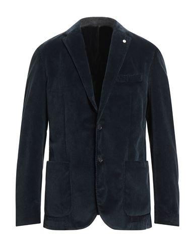 L.b.m 1911 L. B.m. 1911 Man Suit Jacket Navy Blue Size 42 Cotton In Navy Blue