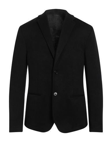 Grey Daniele Alessandrini Man Suit Jacket Black Size 40 Viscose, Polyester, Polyamide