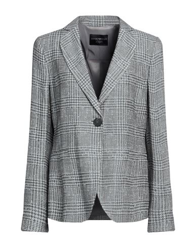 Emporio Armani Woman Blazer Grey Size 16 Viscose, Polyester