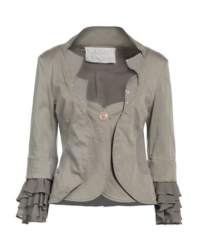 Shop Elisa Cavaletti By Daniela Dallavalle Woman Blazer Dove Grey Size 6 Tencel, Cotton, Elastane, Viscos