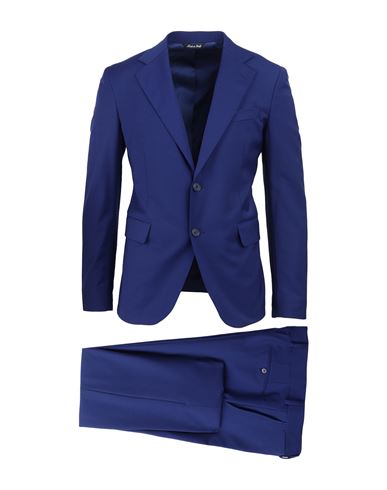 Brian Dales Man Suit Bright Blue Size 38 Wool, Polyester, Elastane