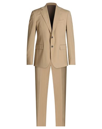 Brian Dales Man Suit Sand Size 40 Wool, Polyester, Elastane In Beige