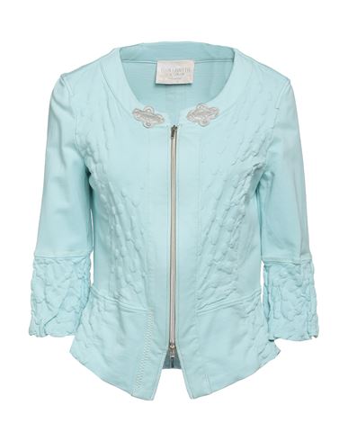 Elisa Cavaletti By Daniela Dallavalle Woman Blazer Sky Blue Size 10 Cotton, Elastane