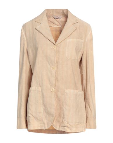 Capalbio Woman Suit Jacket Sand Size 6 Cotton In Beige