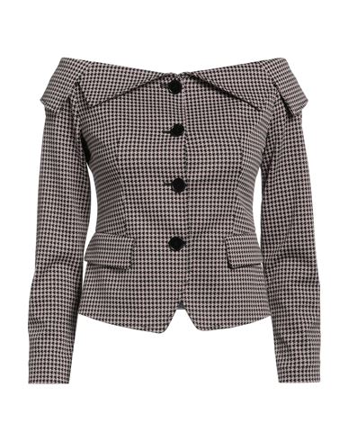 Msgm Woman Blazer Pink Size 2 Polyamide, Elastane