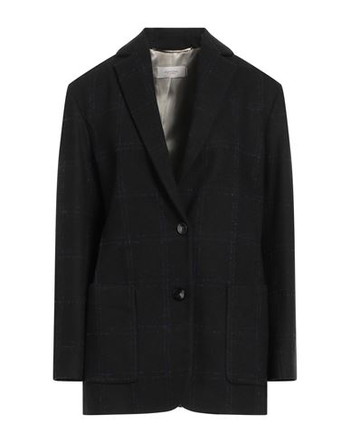 Agnona Woman Blazer Midnight Blue Size 4 Wool, Mohair Wool, Polyamide