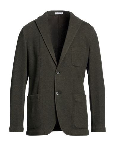 Boglioli Man Suit Jacket Military Green Size 42 Virgin Wool