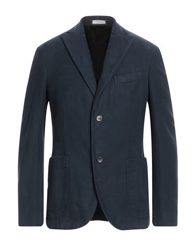 Boglioli Man Suit Jacket Midnight Blue Size 44 Cotton