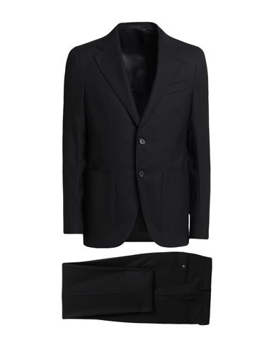 Caruso Man Suit Black Size 44 Wool