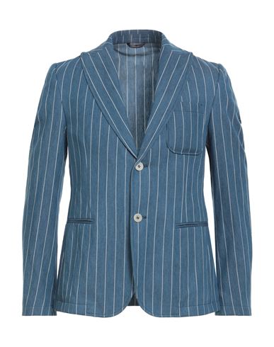 Daniele Alessandrini Homme Man Suit Jacket Light Blue Size 38 Cotton