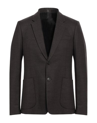 Mauro Grifoni Man Suit Jacket Dark Brown Size 40 Virgin Wool, Elastane