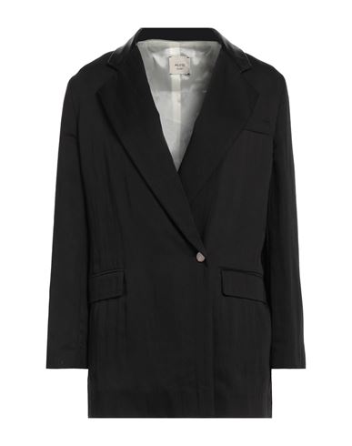 Alysi Woman Blazer Black Size 0 Modal, Viscose, Polyamide, Soft Leather