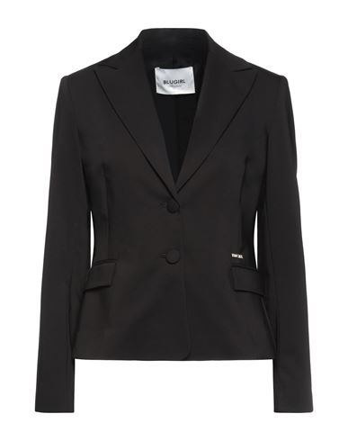 Blugirl Blumarine Woman Blazer Black Size 10 Cotton, Polyester, Elastane