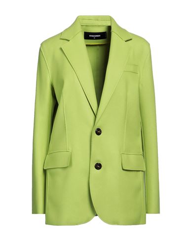 Dsquared2 Woman Blazer Light Green Size 4 Virgin Wool, Polyamide, Elastane