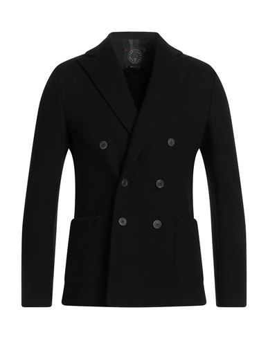 T-jacket By Tonello Man Blazer Black Size L Virgin Wool, Polyamide, Cashmere