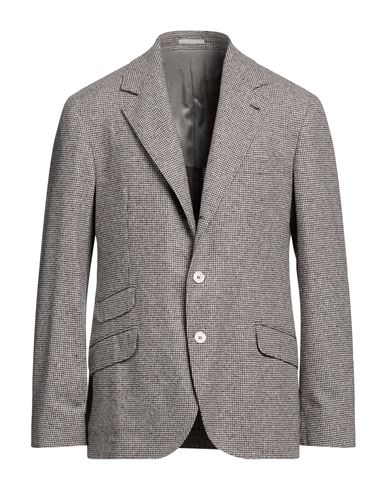 Brunello Cucinelli Man Blazer Khaki Size 40 Wool, Cashmere In Beige