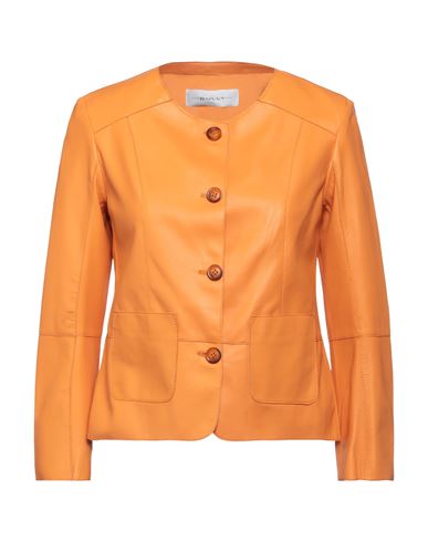 Bully Woman Suit Jacket Orange Size 10 Soft Leather
