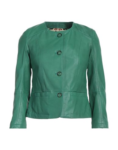 Bully Woman Suit Jacket Green Size 4 Lambskin